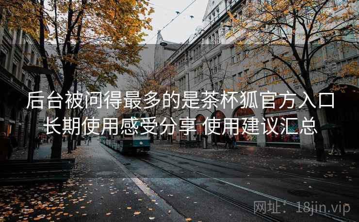 后台被问得最多的是茶杯狐官方入口长期使用感受分享 使用建议汇总