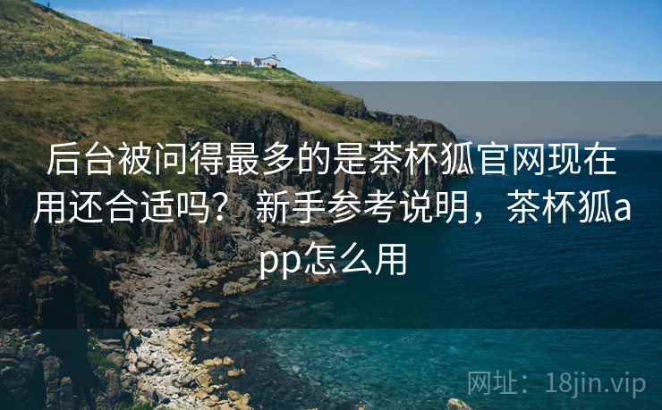 后台被问得最多的是茶杯狐官网现在用还合适吗？ 新手参考说明，茶杯狐app怎么用